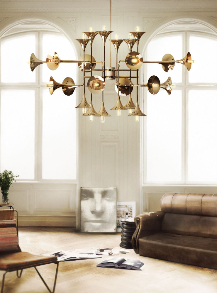"Botti Suspension Lamp, da Delightfull, uma das mais belas peças de iluminação."