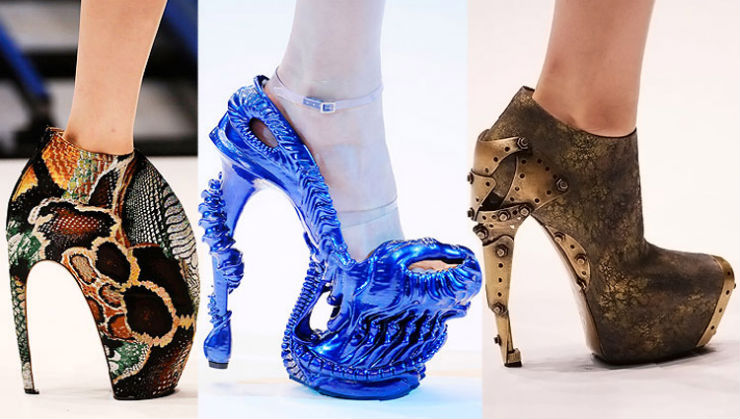 "Alexander McQueen e seus sapatos exóticos"