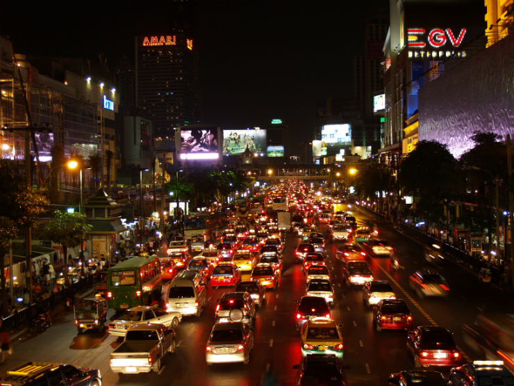 "Vida nocturna em Bangkok"