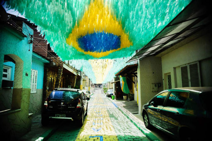 "Ruas do Brasil decoradas para a Copa"