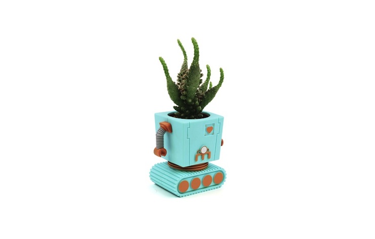 ideias-criativas-vasos-de-planta-divertidos-e-coloridos-em-decorpracasa-formato-de-robo-planter-rbot-aqua-rmarine-1